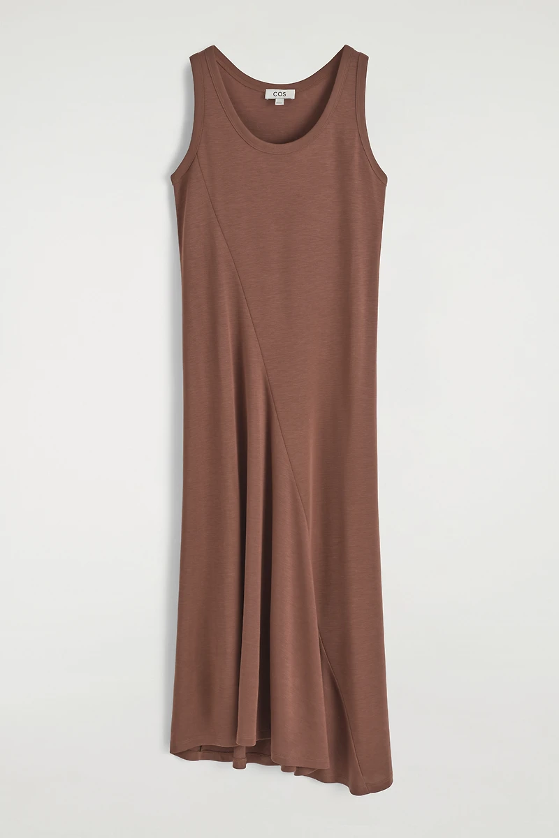 jersey knit cocktail dresses Solid Jersey Knit Pullover Midi Dress