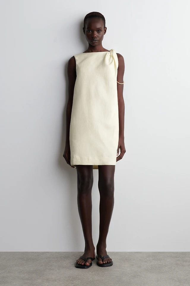 cos linen mini dress COS Women's Tailored Mini Dress | Linen