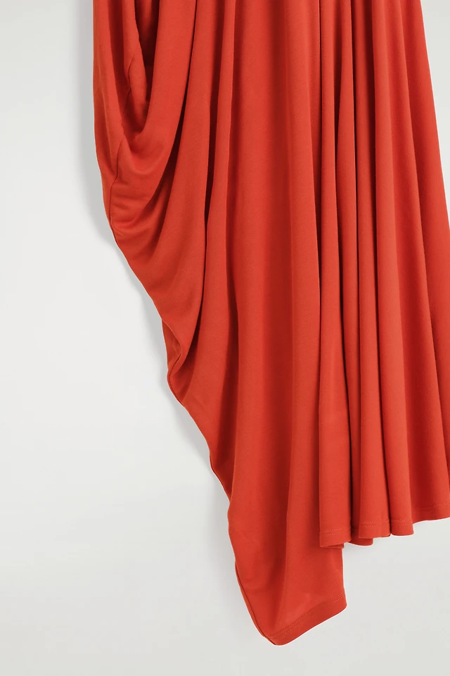 cos asymmetric panelled denim midi dress COS Asymmetric Panelled Denim Midi Dress