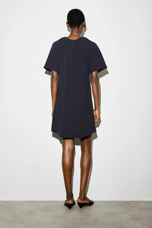 airism cotton short sleeve mini dress Womens AIRism Cotton Short-Sleeve Mini Dress
