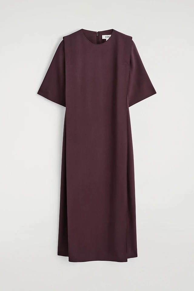 strapless open back dress Michelle Lavaughn Belted Peplum Dress – SAFIRA