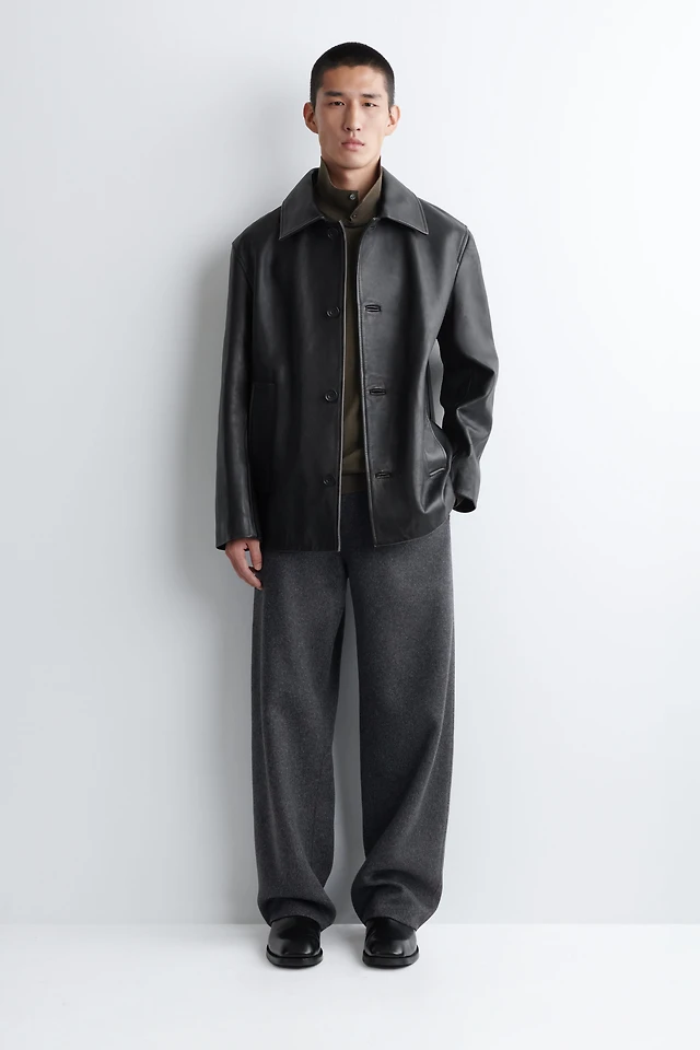 Cos BURNISHED-LEATHER JACKET | King's Cross