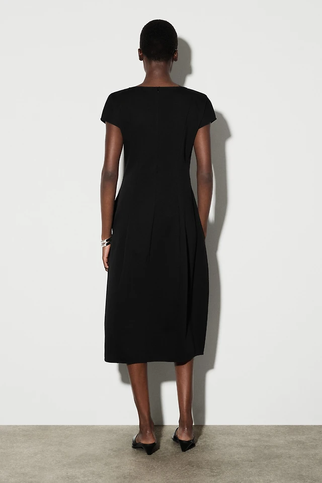 jersey nursing dress Ivy Rib Nursing Dress Black