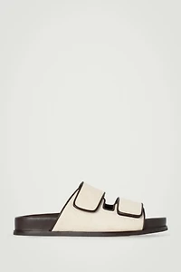 Cos LINEN DOUBLE-STRAP SANDALS | King's Cross