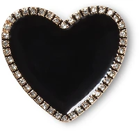 Black Heart with Gold Outline