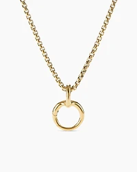 Smooth Amulet Holder in 18K Yellow Gold, 16mm