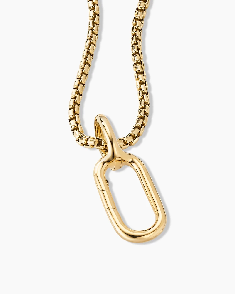 Lexington Amulet Holder in 18K Yellow Gold, 21mm