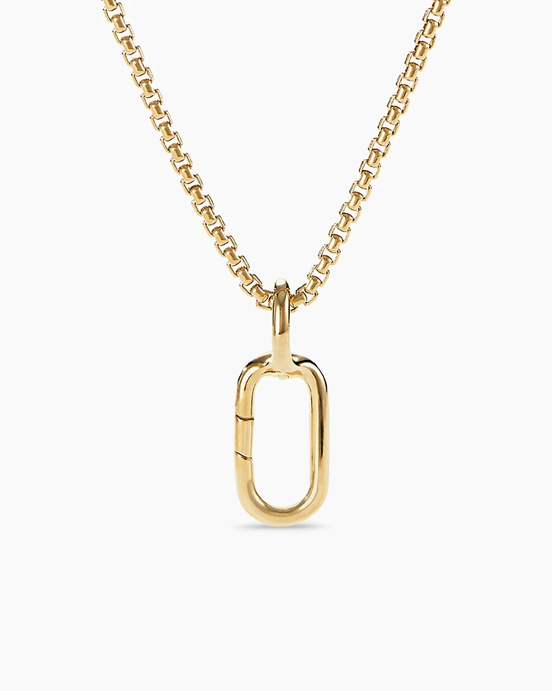 Lexington Amulet Holder in 18K Yellow Gold, 21mm