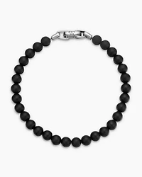 Spiritual Beads Bracelet Sterling Silver with Black Onyx