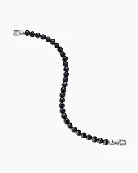 Spiritual Beads Bracelet Sterling Silver with Black Onyx