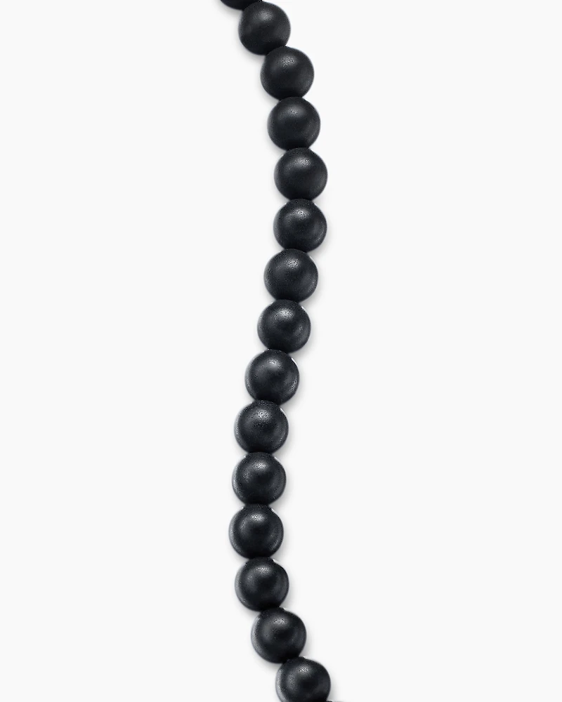 Spiritual Beads Bracelet Sterling Silver with Black Onyx