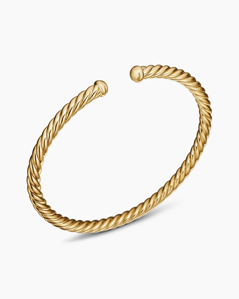 Cable Flex® Bracelet 18K Yellow Gold, 4mm