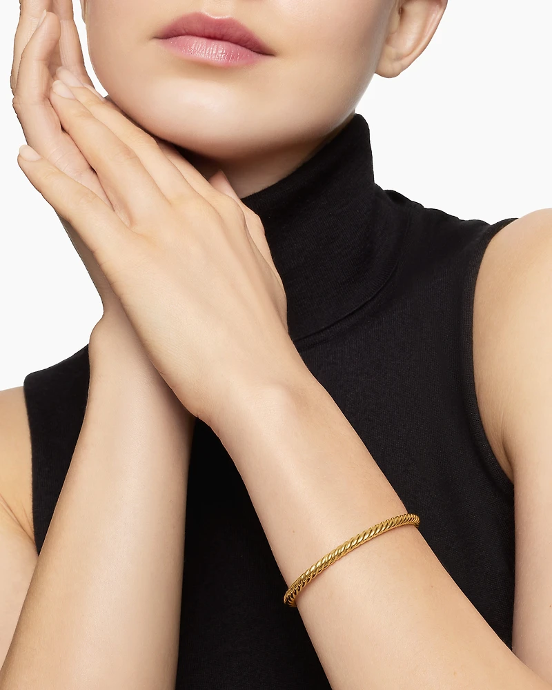 Cable Flex® Bracelet 18K Yellow Gold, 4mm