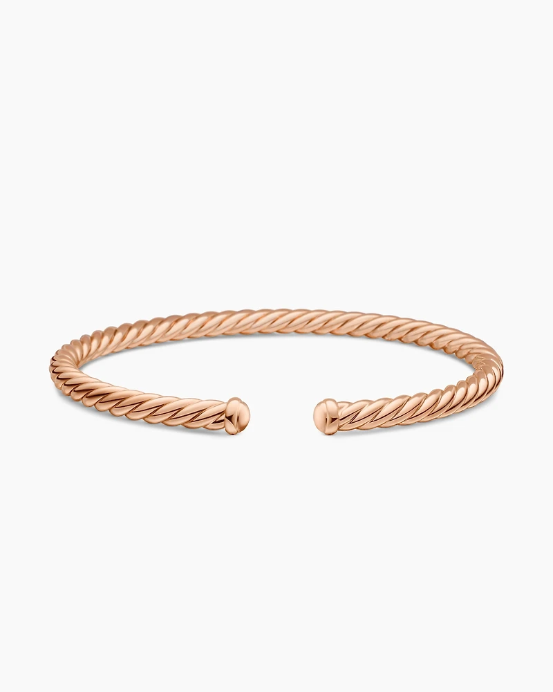 Cable Flex® Bracelet 18K Rose Gold, 4mm