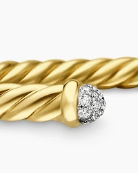 Cable Flex® Bracelet 18K Yellow Gold with Diamonds, 4mm