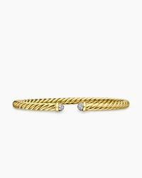 Cable Flex® Bracelet 18K Yellow Gold with Diamonds, 4mm