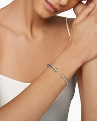 Cable Classics Bracelet with Pavé Domes and 14K Yellow Gold, 5mm