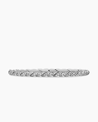 Sculpted Cable Bracelet 18K Yellow Gold with Diamonds