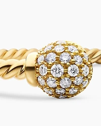 Solari Cablespira® Bracelet in 18K Yellow Gold with Diamonds, 2.3mm