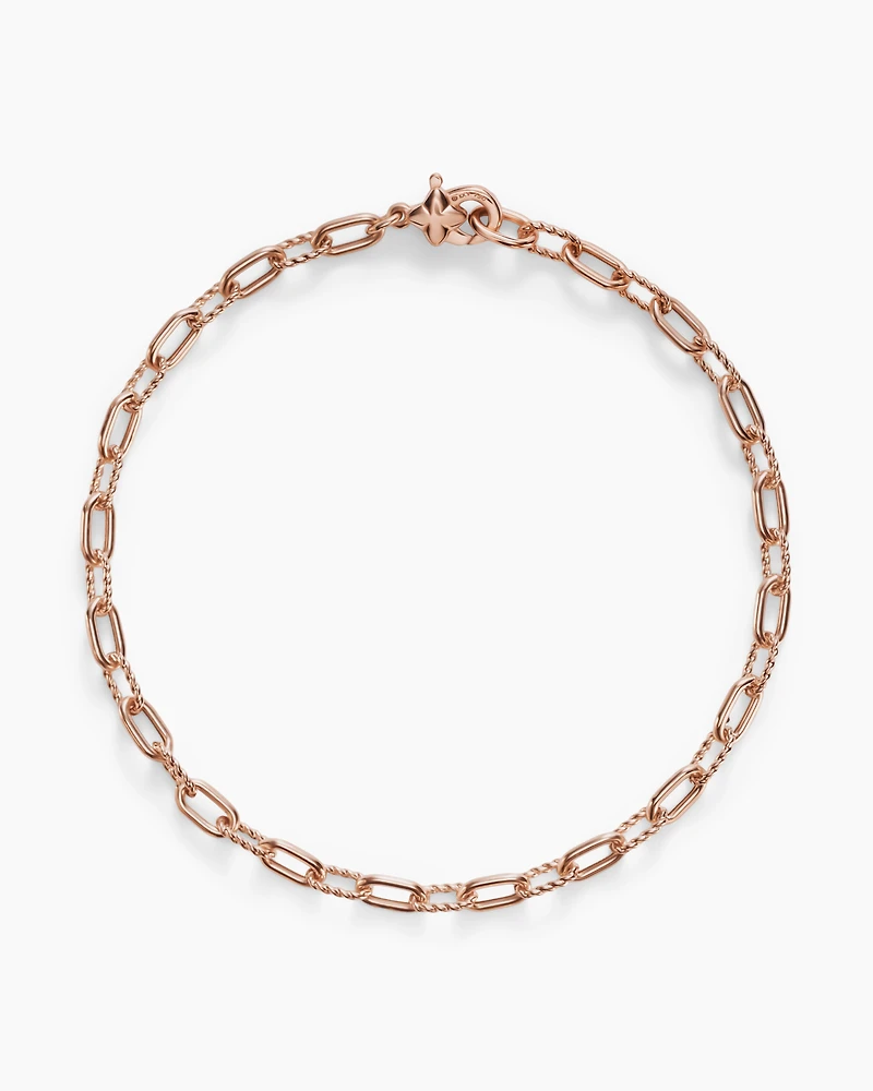 DY Madison® Chain Bracelet with 18K Rose Gold
