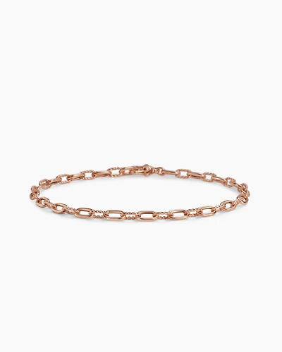 DY Madison® Chain Bracelet with 18K Rose Gold