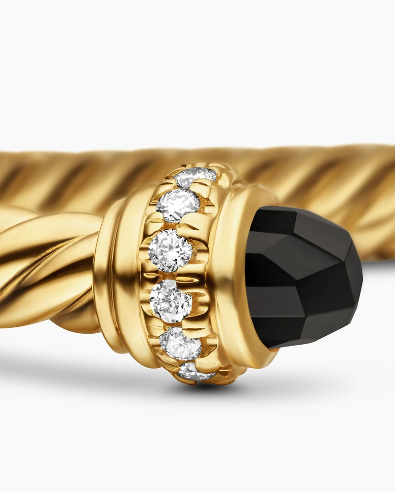 Cablespira Bracelet 18K Yellow Gold with Diamonds