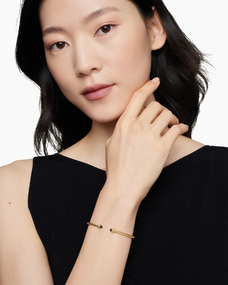 Cablespira Bracelet 18K Yellow Gold with Diamonds