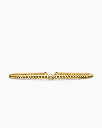 Classic Cablespira® Station Bracelet 18K Yellow Gold with Diamonds, 3mm