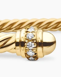 Classic Cablespira® Bracelet 18K Yellow Gold with Diamonds, 3mm