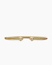 Classic Cablespira® Bracelet 18K Yellow Gold with Diamonds, 3mm
