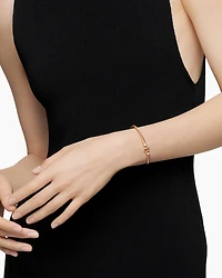 Buckle Bracelet 18K Rose Gold with Diamonds, 3.5mm