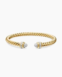Classic Cablespira® Bracelet 18K Yellow Gold with Diamonds, 5mm