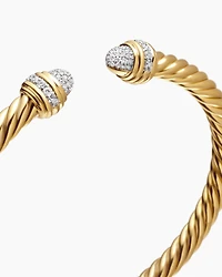 Classic Cablespira® Bracelet 18K Yellow Gold with Diamonds, 5mm