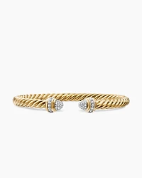 Classic Cablespira® Bracelet 18K Yellow Gold with Diamonds, 5mm