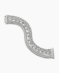 Multi Row Chain Bracelet Sterling Silver, 29mm