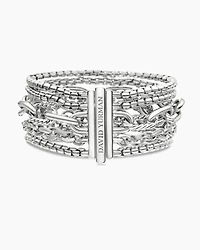 Multi Row Chain Bracelet Sterling Silver, 29mm