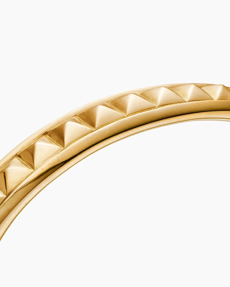 Modern Renaissance Pyramid Bracelet in 18K Yellow Gold, 8mm