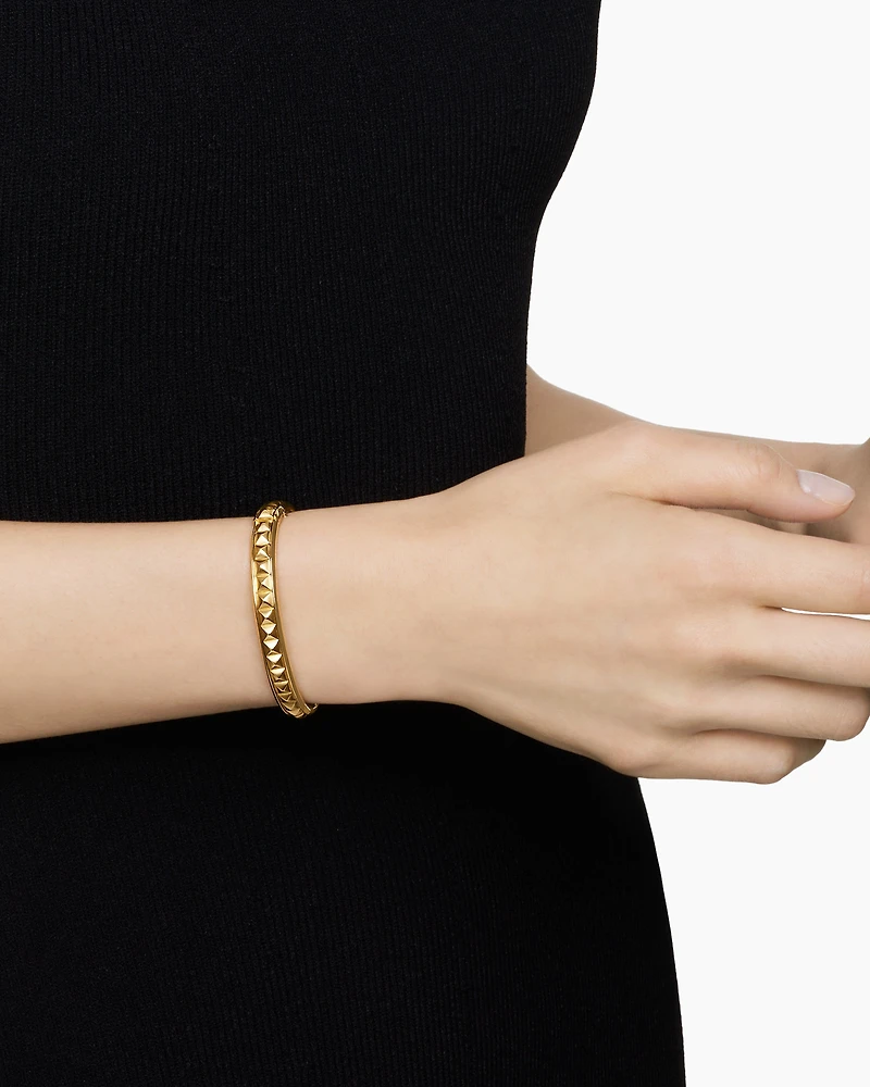 Modern Renaissance Pyramid Bracelet in 18K Yellow Gold, 8mm