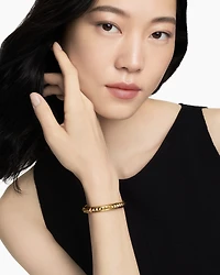 Modern Renaissance Pyramid Bracelet in 18K Yellow Gold, 8mm