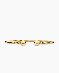 Solari Cablespira® Bracelet in 18K Yellow Gold with Gold Domes, 2.6mm