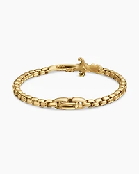 Waves Dagger Bracelet with 18K Yellow Gold, 5mm