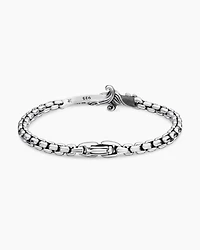 Waves Dagger Bracelet Sterling Silver with Black Diamonds, 5mm