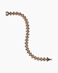 Armory® Link Bracelet in 18K Rose Gold with Cognac Diamonds, 9.5mm