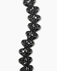 Armory® Link Bracelet in Black Titanium with Black Diamonds, 9.5mm