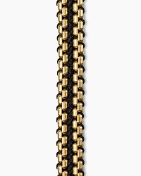 Woven Box Chain Bracelet with 18K Yellow Gold, 10mm