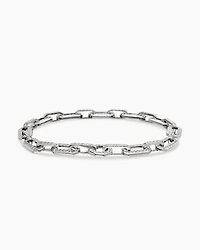 Pavé Chain Bracelet in 18K White Gold with Diamonds, 7mm