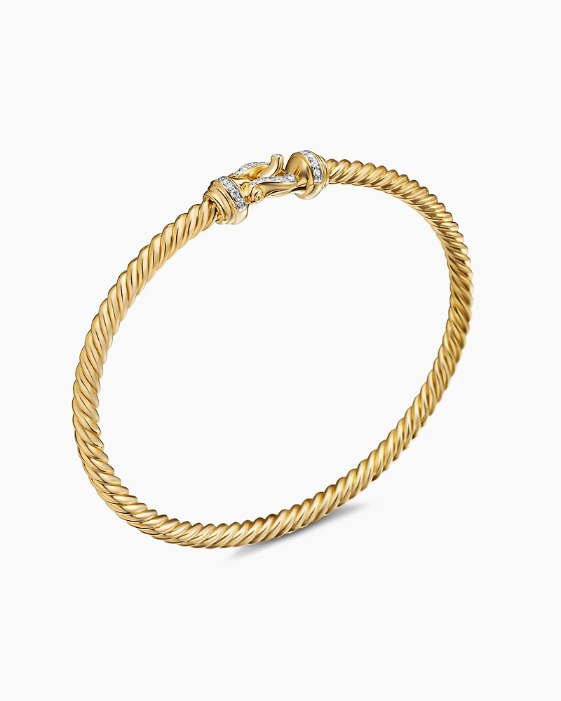 Buckle Bracelet 18K Yellow Gold with Diamonds