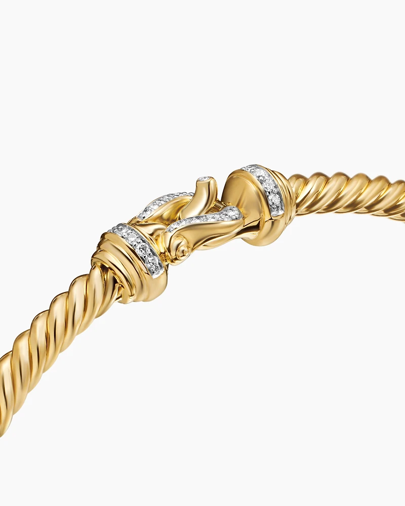 Buckle Bracelet 18K Yellow Gold with Diamonds
