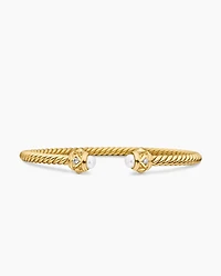 Renaissance® Cablespira Bracelet 18K Yellow Gold with Pearls and Diamonds, 3.5mm
