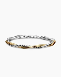 Petite Infinity Bracelet Sterling Silver with 14K Yellow Gold, 4.4mm
